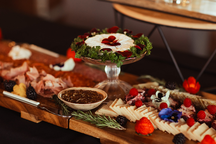 Charcuterie board catering at FruitCraft San Diego