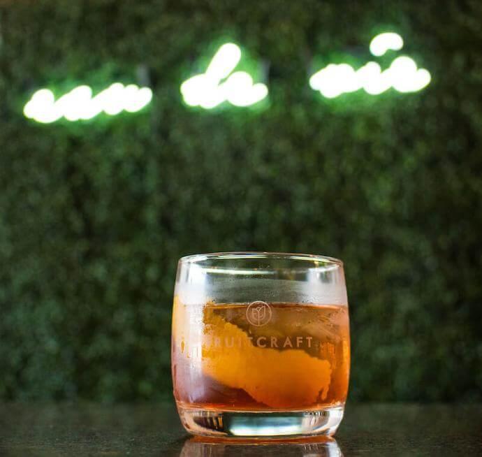 Signature cocktail served at FruitCraft wedding or tasting