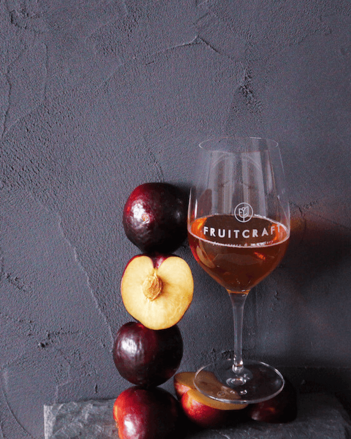 Sparkling wine at FruitCraft tasting room