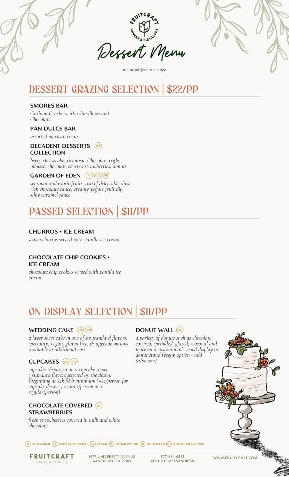 FruitCraft menu display 3