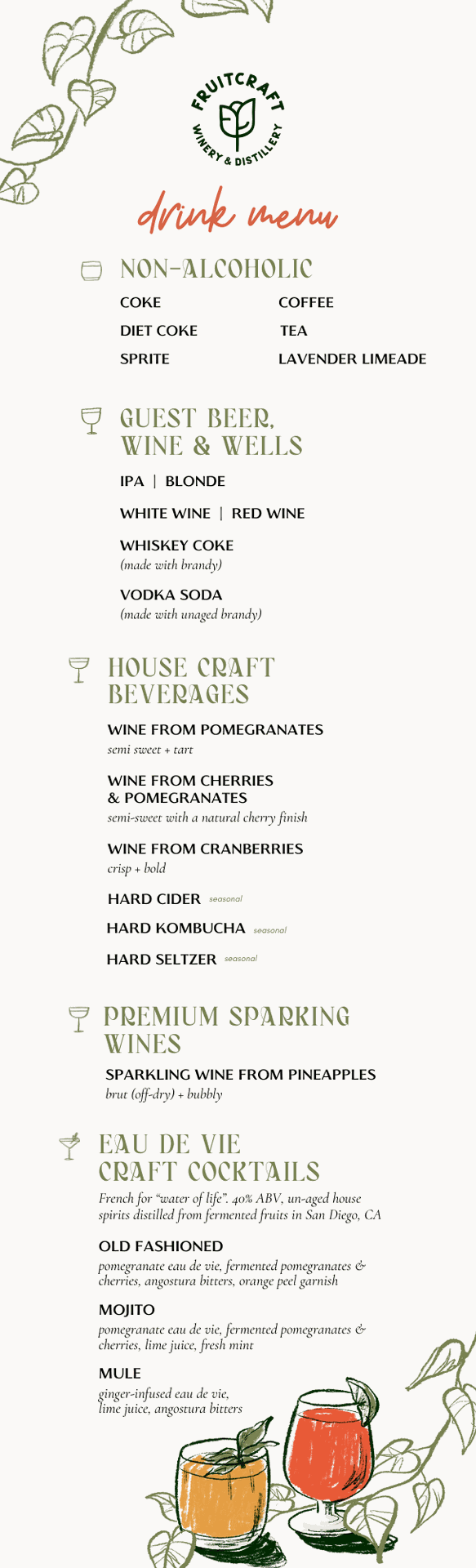 FruitCraft menu display 5