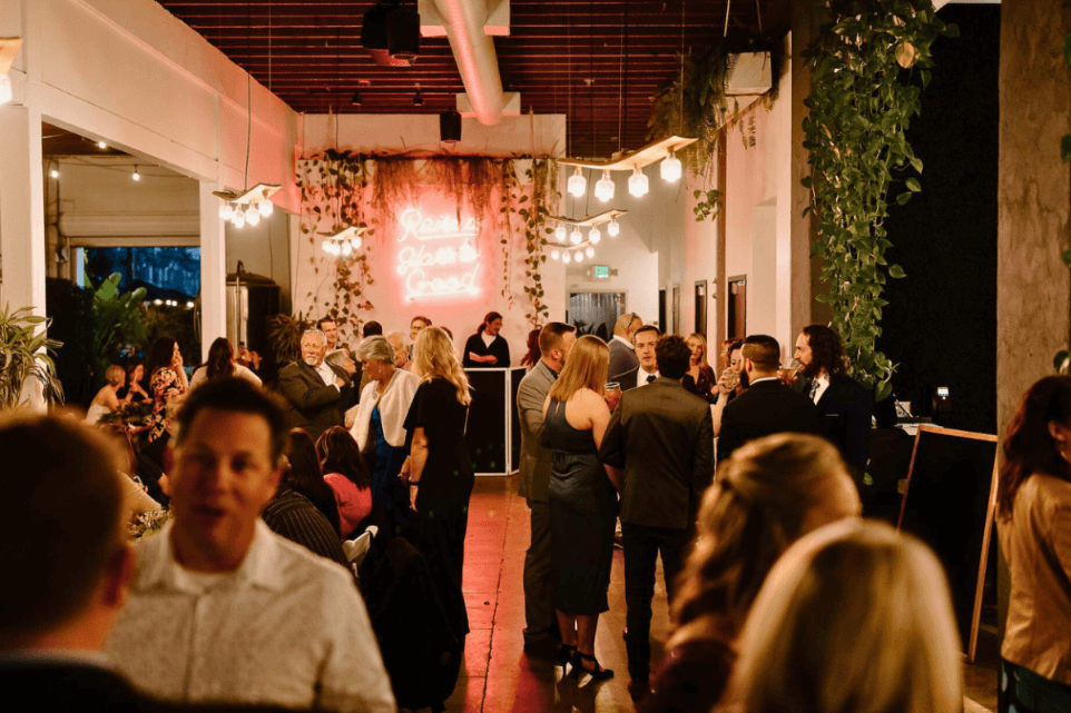 Guests celebrating a birthday at a private event in FruitCraft